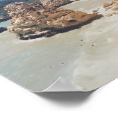  Ocean Beach Portugal Cliffs Coves Foto Poster (Hoek)