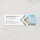 Ocean / Beach Rental Property Manager Aangepaste f Mini Visitekaartje (Achterkant)