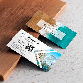 Ocean / Beach Rental Property Manager QR-code Visitekaartje