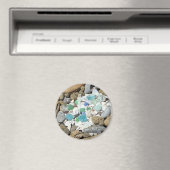 Ocean Beach Rock Tuinmagneten Zee glazen schelpen Magneet (Insitu (Vaatwasser))