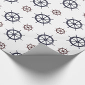 Ocean Beach Rode en Blauwe Helmen Cadeaupapier (Hoek)