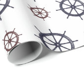 Ocean Beach Rode en Blauwe Helmen Cadeaupapier (Rol Hoek)