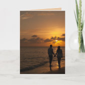 OCEAN BEACH ROMANTIC LIEFT VAN U DIE KAART HANDT (Voorkant)