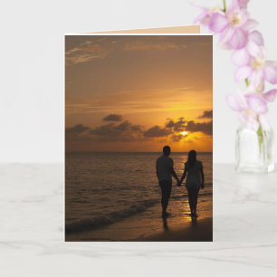 OCEAN BEACH ROMANTIC LIEFT VAN U DIE KAART HANDT