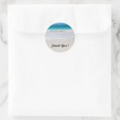 Ocean Beach Round Dank je wel. Ronde Sticker (Tas)