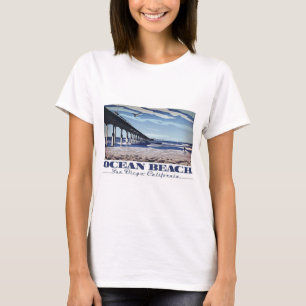 Ocean Beach, San Diego, Californië T-shirt