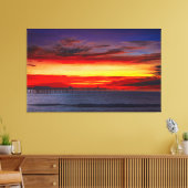 Ocean Beach San Diego Sunset Canvas Muurkunst  Afdruk (Insitu (Woonkamer))