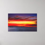 Ocean Beach San Diego Sunset Canvas Muurkunst  Afdruk (Voorkant)