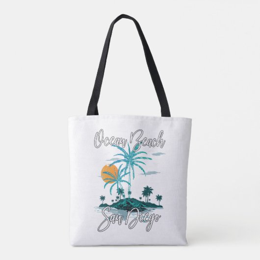 Ocean Beach San Diego Tote Bag (Achterkant)