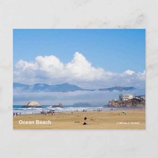 Ocean Beach San Francisco California Producten Briefkaart (Voorkant)