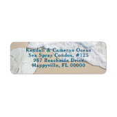 Ocean Beach Sand Dollar Retouradres Labels (Voorkant)