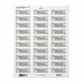 Ocean Beach Sand Dollar Retouradres Labels (Full Sheet)
