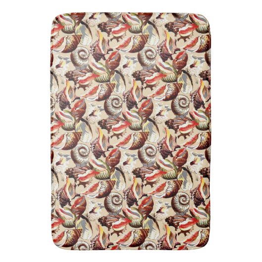 Ocean Beach Sandy Sea Shells Patroon Badmat (Voorkant Verticaal)