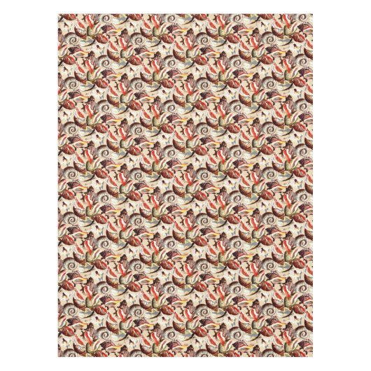 Ocean Beach Sandy Sea Shells Patroon Tafelkleed (Voorkant)