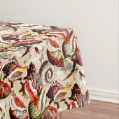 Ocean Beach Sandy Sea Shells Patroon Tafelkleed (Voorbeeld)