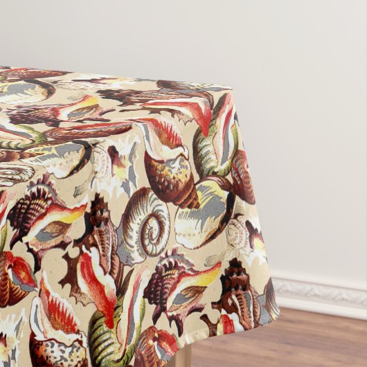 Ocean Beach Sandy Sea Shells Patroon Tafelkleed (Voorbeeld)