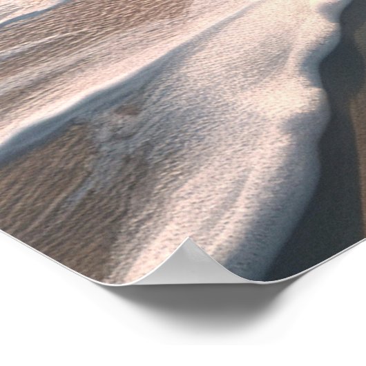 Ocean Beach Scène Kustzonsondergang Wall Art Poster (Hoek)