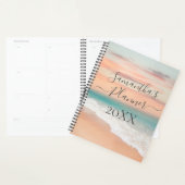 Ocean Beach Scene Script Calligraphy Planner (Display)