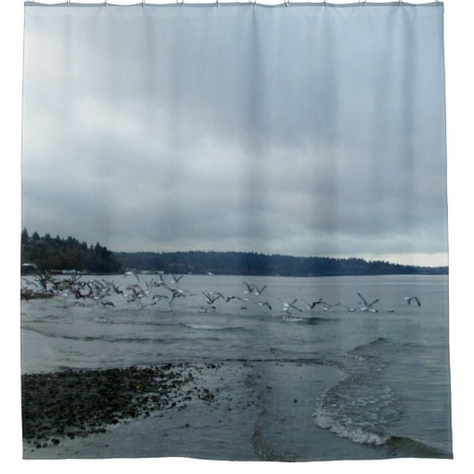 Ocean Beach Scene Shower Curtain Douchegordijn (Voorkant)