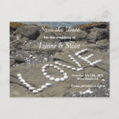 Ocean Beach Scene sparen de Datum Aankondigingskaart (Voorkant)