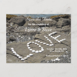 Ocean Beach Scene sparen de Datum Aankondigingskaart