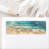 Ocean Beach Schattigee handtekening Boho nieuw wed Etiket (Insitu)