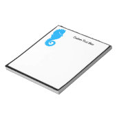 Ocean Beach Seahorse Black Blue Notitieblok (Linkerzijde)