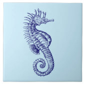 Ocean Beach Seahorse Tegeltje (Voorkant)