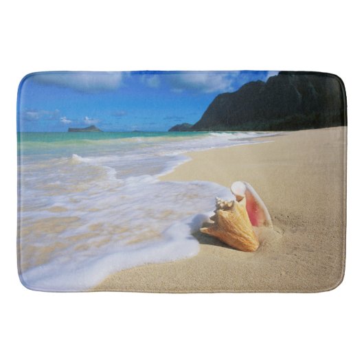 Ocean Beach Seashell Bathroom Rug Mat Home Decor (Voorkant)