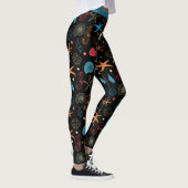 Ocean Beach Seashells Starfish Seahorse Yoga Leggings (Rechts)