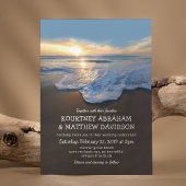 Ocean Beach Seaside Summer Wedding Kaart