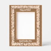 Ocean Beach Seaweed en Seashells Border Gegraveerde Lijstjes (Voorkant)