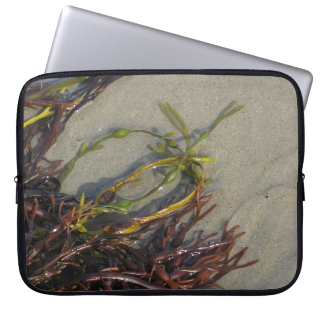 Ocean Beach Seaweed Laptop Sleeve (Voorkant)