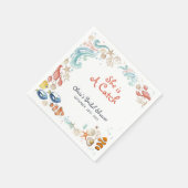 Ocean Beach She Is a Catch Bridal Shower Cocktail Servet (Hoek)