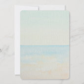 Ocean Beach Shells bruiloft Kaart (Achterkant)