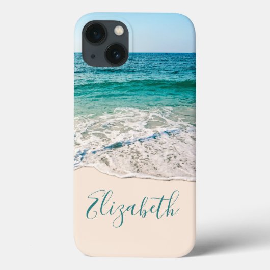 Ocean Beach Shore om Jouw naam toe te voegen Case-Mate iPhone Case (Achterkant)