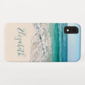 Ocean Beach Shore om Jouw naam toe te voegen Case-Mate iPhone Case (Achterkant (horizontaal))