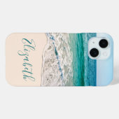 Ocean Beach Shore om Jouw naam toe te voegen Case-Mate iPhone Case (Achterkant (horizontaal))