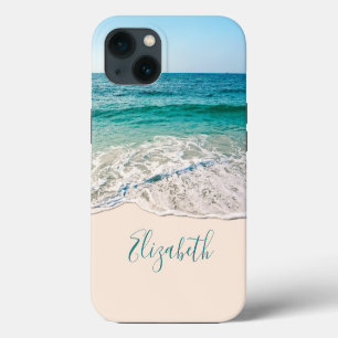 Ocean Beach Shore om Jouw naam toe te voegen iPhone 13 Hoesje