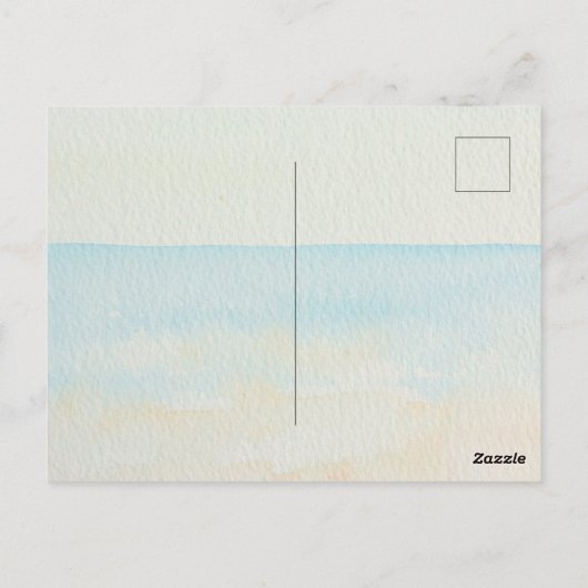 Ocean Beach Starfish Conch Shell     Briefkaart (Achterkant)