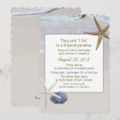 Ocean Beach Starfish Weddenschap Kaart (Voorkant / Achterkant)