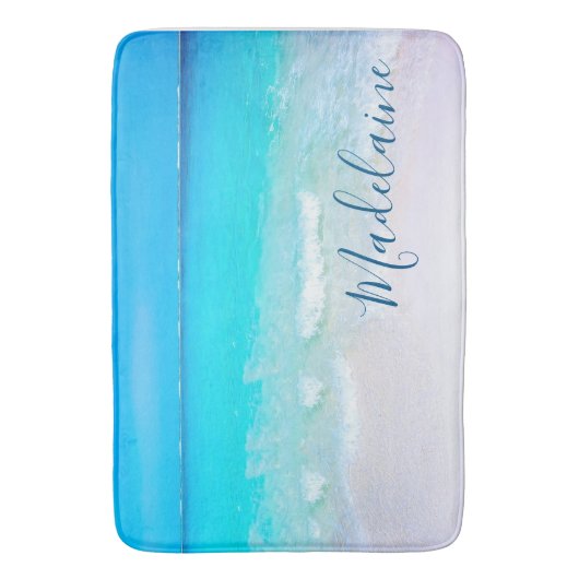 Ocean Beach Summer Seaside Persoonlijk Badmat (Voorkant Verticaal)