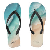 Ocean Beach SUMMER Waterverf Elegant Bruiloft Teenslippers (Voetbed)