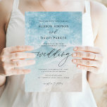 Ocean Beach Summer Wedding Invitations Kaart<br><div class="desc">Ocean Beach Summer Wedding Invitations</div>