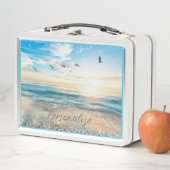 Ocean Beach Sunrise Birds Natuur Personalized (In situ)
