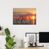 Ocean Beach Sunset Photo Natuur Wall Poster (Thuiskantoor)