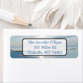 Ocean Beach Sunset Return-label Etiket (Insitu)