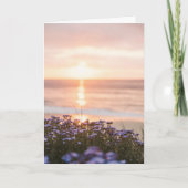 OCEAN BEACH SUNSET SYMPATHY CARD KAART (Voorkant)