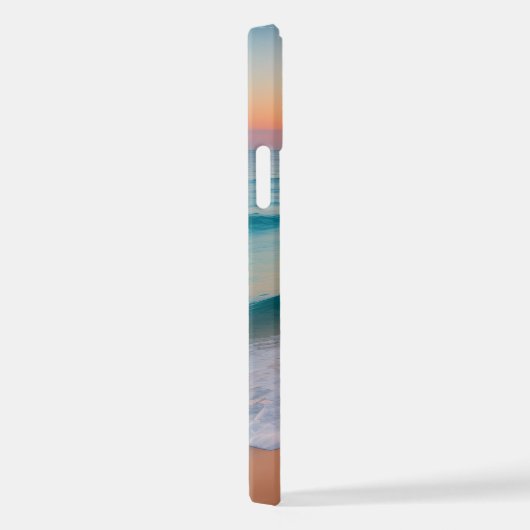 Ocean Beach Sunset Vibes gepersonaliseerd iPhone Hoesje (Rechterkant)