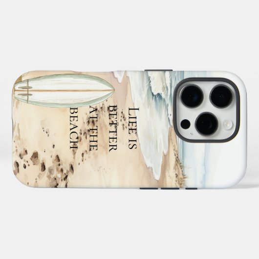 Ocean Beach Surfboard Case-Mate iPhone Case (Achterkant (horizontaal))
